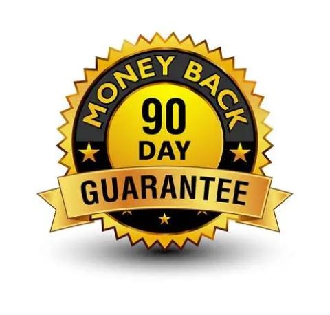 90-day money-back guarantee badge for Prosta Defend dietary supplement