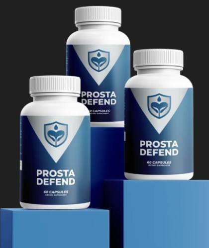 Prosta Defend natural prostate support supplement bottle for men, designed to support healthy prostate function and normal urinary flow